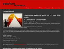 Tablet Screenshot of deborahhorrell.com